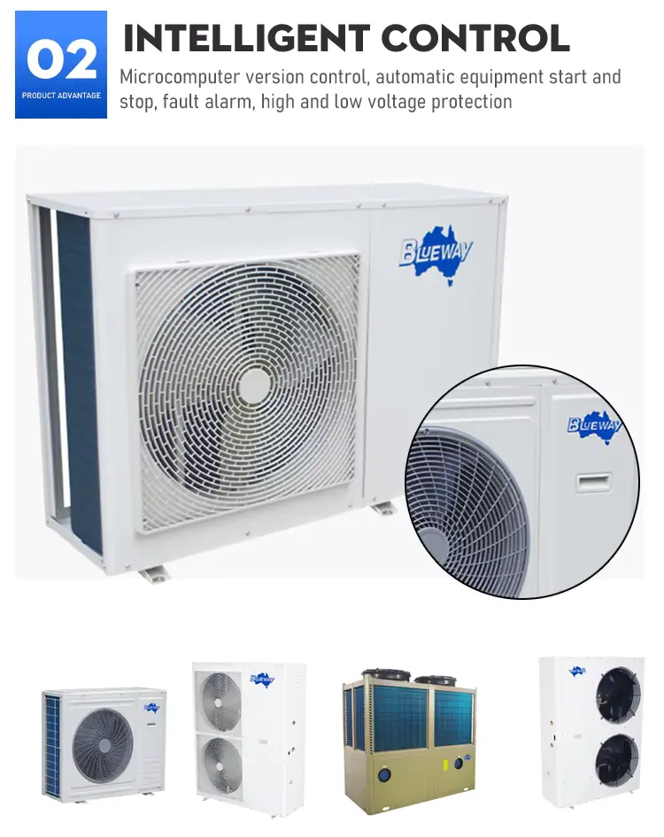 Best Sale Evi Heatpump R410a 9 5kw Air Source Evi Heat Pump Used For Hotel